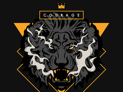 COURAGE design illustration illustrator vector