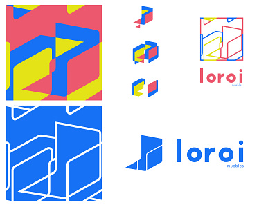 Loroi Muebles (Furniture Design) branding chair design furniture icon identity logo pattern type typography