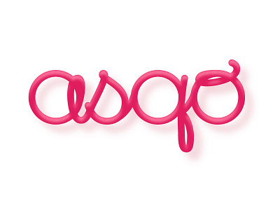 Asqo a cursive design font graphicdesign hand pentool type typography webdesign