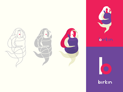 Birkin beautiful branding contour design french graphicdesign identity illustrations logo typography webdesign women