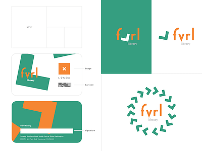 Fort Vancouver Regional Library book brand branding design dolv graphicdesign icon identity illustration library logo vancouver