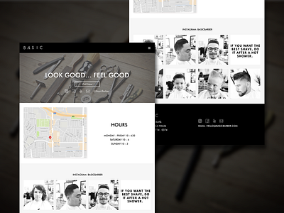 Basic Barber Landing Page