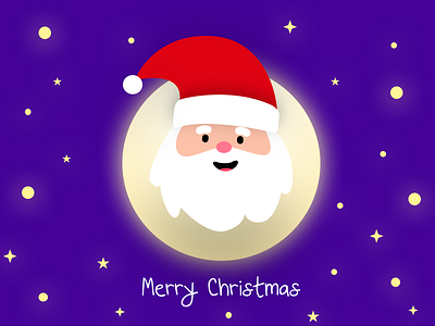 Merry Christmas 2019 Dribbble card christmas christmas card illustraion merrychristmas santa santaclaus trend trending winter