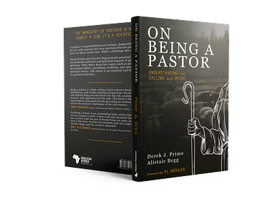 On Being a Pastor Book Cover book cover christian book graphic design