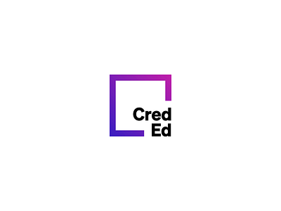 CredEd Logo Animation brand design brand identity gradient logo logo animation visual identity