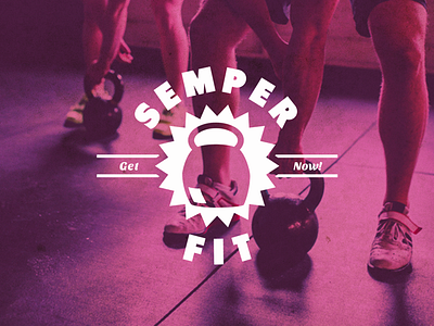 Semper Fit fitness logo pink trainer