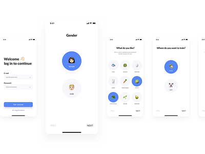 Fitness & Meals App — Onboarding