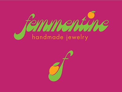 Femmentine Logo & Icon branding clementine icon identity design jewelry jewelry logo logo