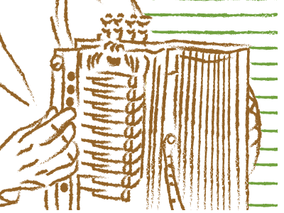 Creole Accordion Illustration acadian accordion creole illustration lafayette louisiana vector