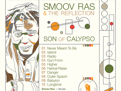 Smoov Ras Album Art — Back (Full Image Attached) album art art hip hop illustration lafayette louisiana portrait rap reggae roots soul vector