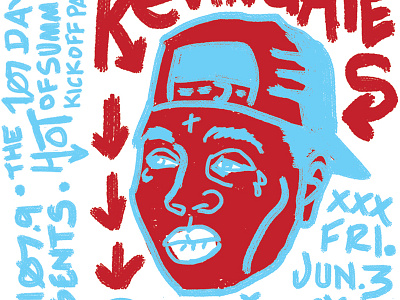 Kevin Gates illustration kevin gates lettering rap