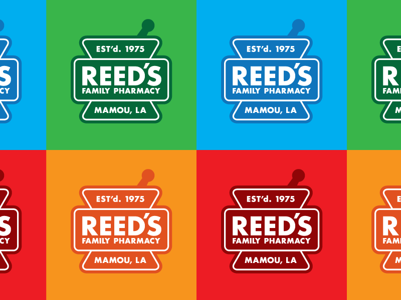 Reed's Family Pharmacy Logo by André Broussard on Dribbble