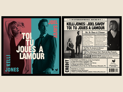 Kelli Jones and Joel Savoy: Toi, Tu Joues à L’amour album album artwork cajun french louisiana music record roots traditional vinyl