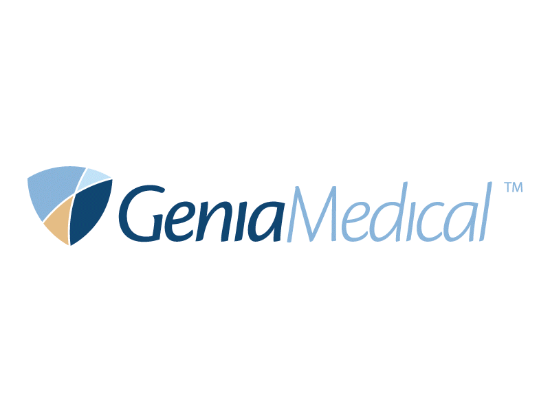 Genia Logo logo medical modern shield