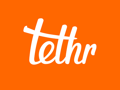Tethr Logo logo script