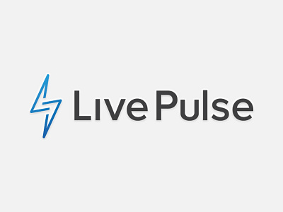 Live Pulse Logo lightning bolt logo