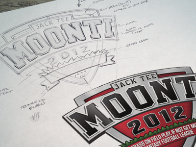 Moonti Logo football logo sketch