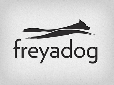 Freyadog Logo black dog logo