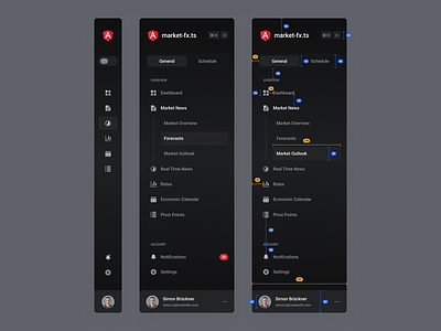 Sidebar Navigation (Dark)