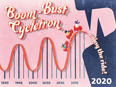 infographic Recession Coming design digital illustration infographic retro vector vintage