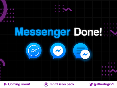 Fb Messenger - mnml icon pack android facebook icon icon pack icon packs icons illustrator incoset material design messenger photoshop ui