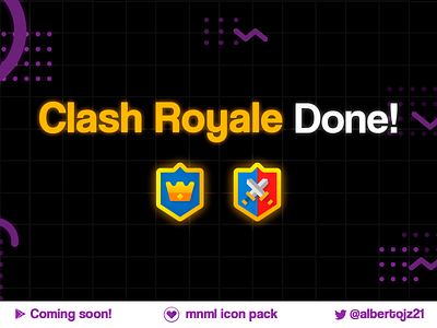 Clash Royale icons - mnml icon pack android clash royale clash royale icon icon icon pack icon packs icons illustrator incoset logo material design mnml icon pack product design