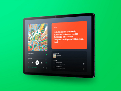 Spotify Tablet Redesign Concept graphic design photoshop redesign spotify spotify app spotify redesign ui