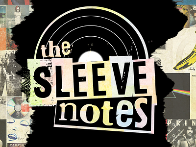 The Sleeve Notes logo album art album cover blog blog logo branding illustration logo music tumblr typography