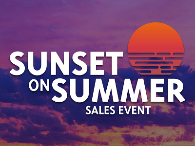 Sunset on Summer logo automotive branding illustration logo marketing minimal sales summer