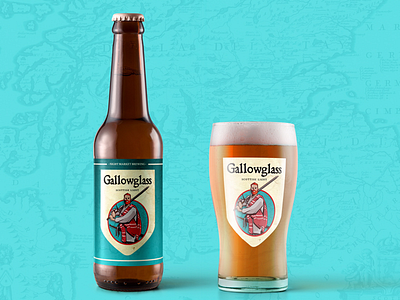 Gallowglass Beer Branding beer beer and branding branding charlotte illustration logo marketing mock up packaging