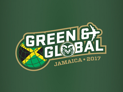 Green & Global branding college logo travel university