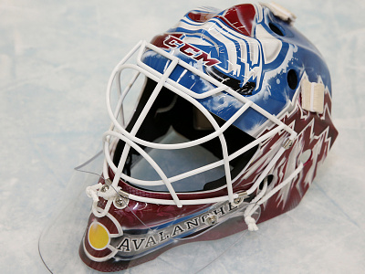 J.S. Giguere Colorado Avalanche Goalie Mask athletics avalanche colorado goalie helmet hockey mask nhl sports