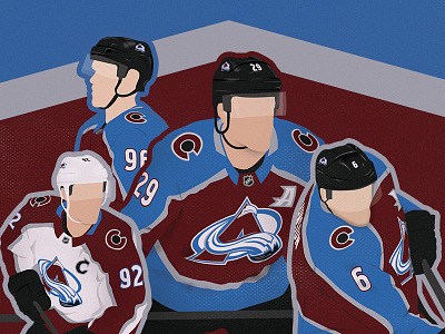 Colorado Avalanche Poster avalanche colorado hockey illustrated nhl poster sports vector