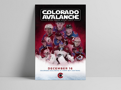 Star Wars Night - Colorado Avalanche avalanche colorado hockey nhl photoshop poster star wars theme