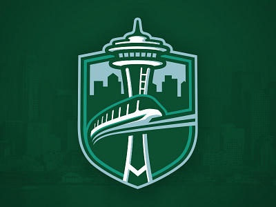 Seattle Metros - Primary Logo branding expansion hockey illustrator logo nhl seattle