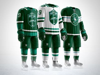Seattle Metros - Uniforms apparel branding expansion hockey illustrator jerseys logo nhl seattle uniforms washington