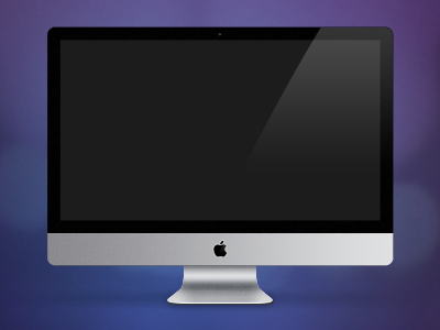 iMac imac mac screen vector