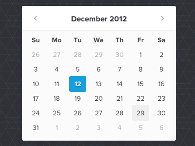 Calendar cal calendar clean kalender minimal noeffects simple