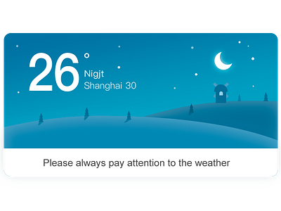 weather card design ui