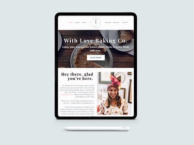 With Love Baking Co. // Branding & Website Design