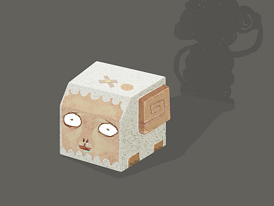 SheepCubi cartooning cube illustration sheep，character design