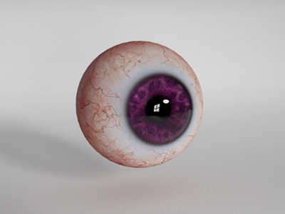Purple Eye 3d 3d illustration eye
