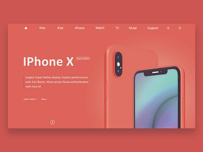 IPhone X Special Edition Landing Page