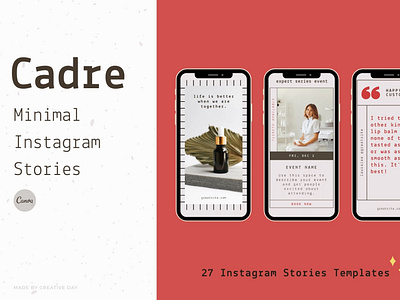 Cadre Minimal Chic Instagram Stories for Canva
