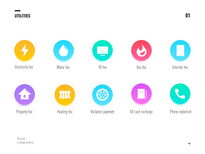 Utilities icon icon，gradient，ui，ux，app，