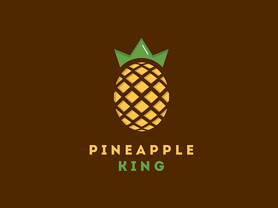 King of pineapple best character design designs icon identity illustrator logo logos monogram pictogram type