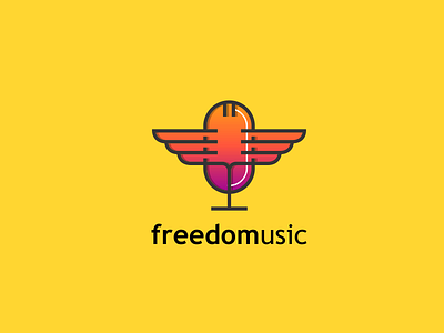 freedomusic best character design designs icon identity illustrator logo logos monogram pictogram type