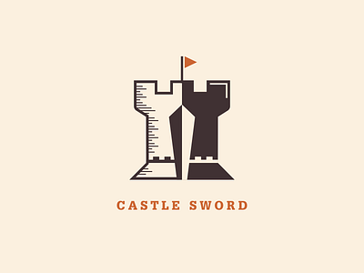 castle sword best character design designs icon identity illustrator logo logos monogram pictogram type