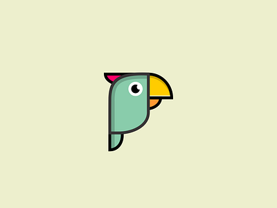 parrot logo character debut design icon llustration logo logos mascot monogram parrot parrot logo