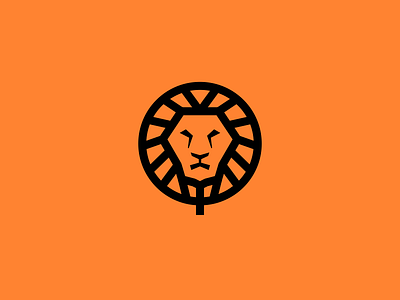 lion monoline badge best character icon illustration lion logo logos mascot monogram monoline pictogram